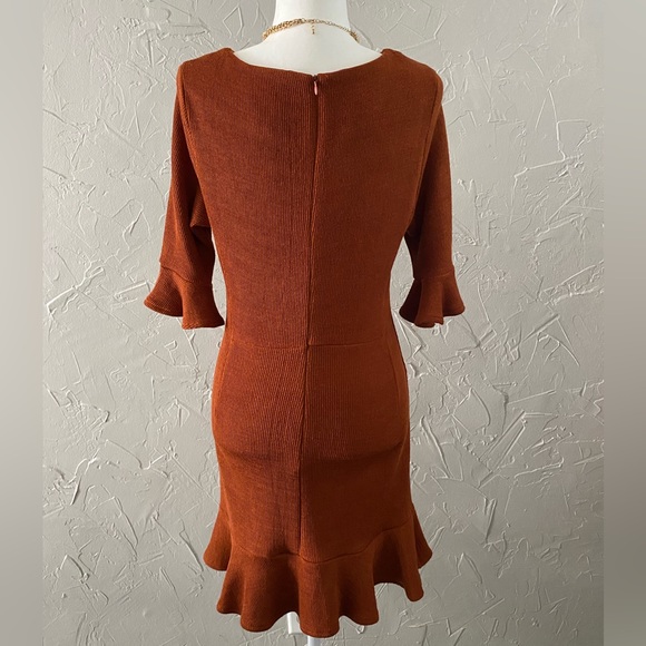 Autumn Ruffle Knit Dress New With Tags 🍂˚ ༘ ೀ⋆｡˚☕️ - Picture 4 of 4